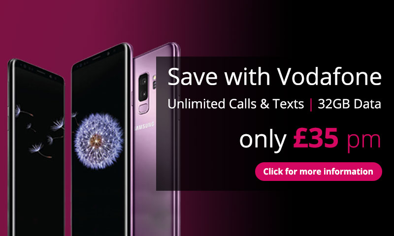 Get Unlimited Minutes, Texts and 32GB of Vodafone Data for £35 Per Month With Intouch Advance